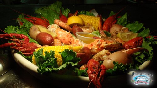 Moby Dicks Seafood Restaurant in Port Aransas, Texas.